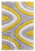 luxus-ripple-shaggy-rug-yellow-grey-cream