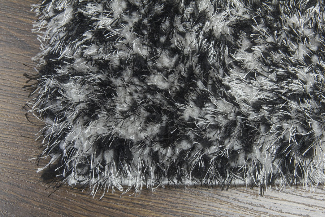 Luxus Stones - 3D Shaggy Rug - Multi Grey