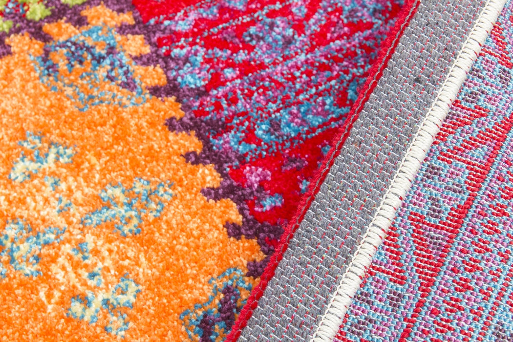 Multicoloured Patchwork Rug