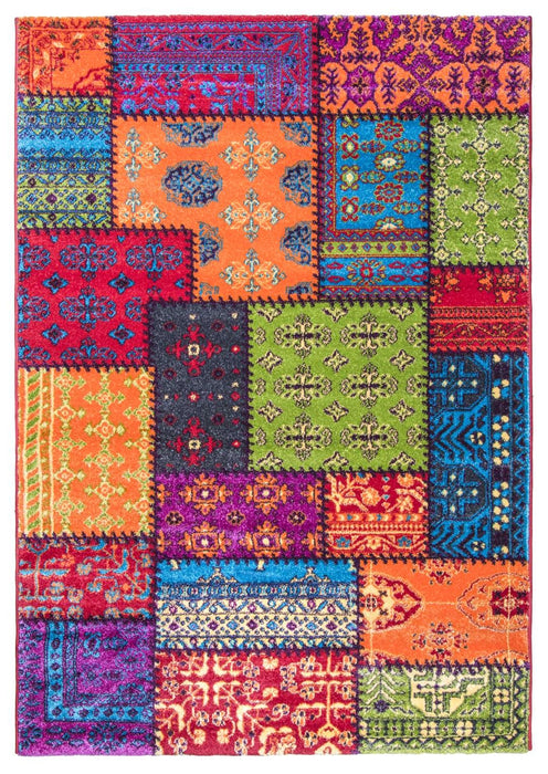 Multicoloured Patchwork Rug