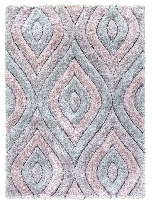 luxus-teardrop-shaggy-rug-grey-pink