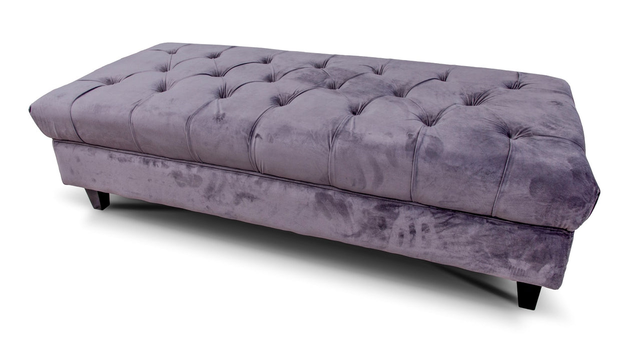 Mason Footstool - Grey