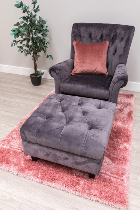 Mason Footstool - Grey