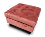 mason footstool velvet - Pink
