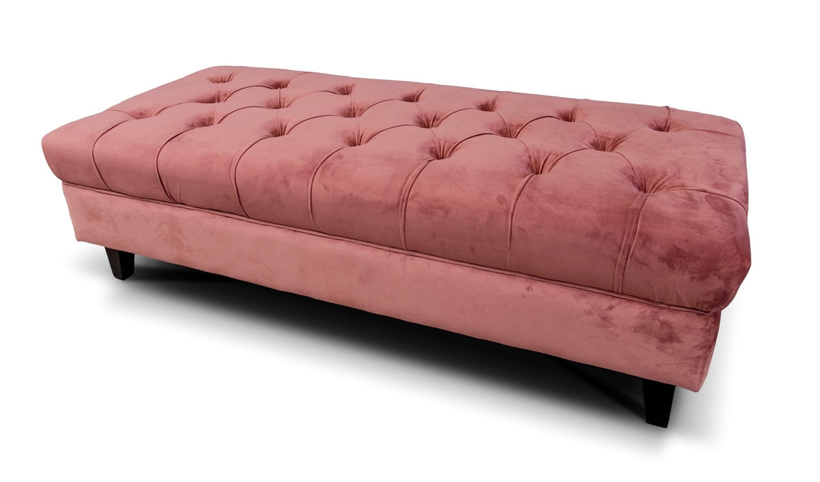 Mason Footstool - Pink