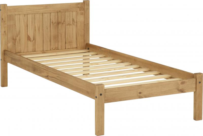 Maya Bed in Distressed Waxed Pine