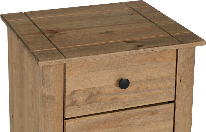 Panama 5 Drawer Narrow Chest in Natural Wax