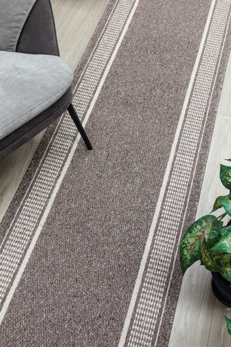 Promenade Cut-to-Measure Kitchen/Hall Mat - Brown