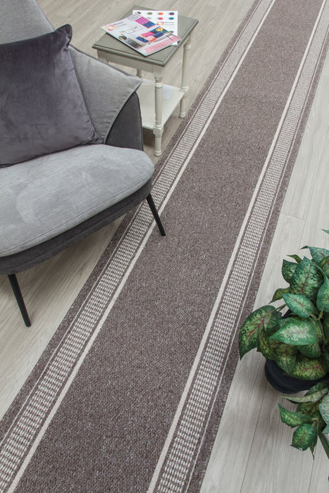Promenade Cut-to-Measure Kitchen/Hall Mat - Brown