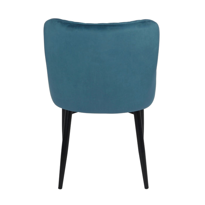 Talia Dining Chair in Velvet - Blue