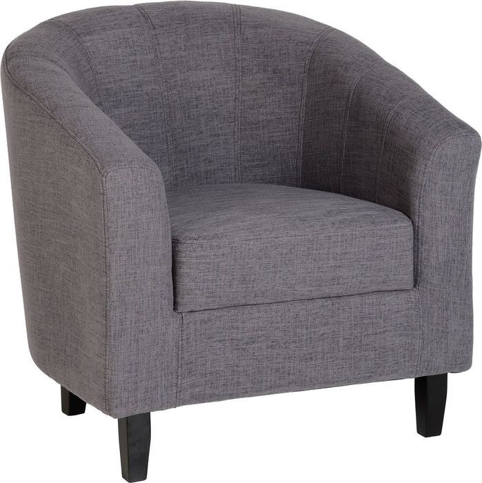 Tempo Tub Chair  in Grey Fabric