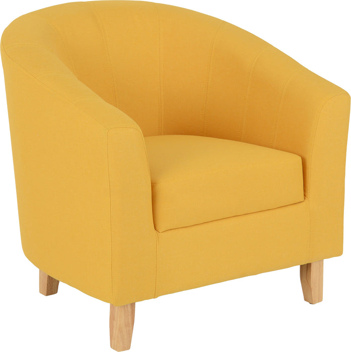 Tempo Tub Chair in Mustard Fabric