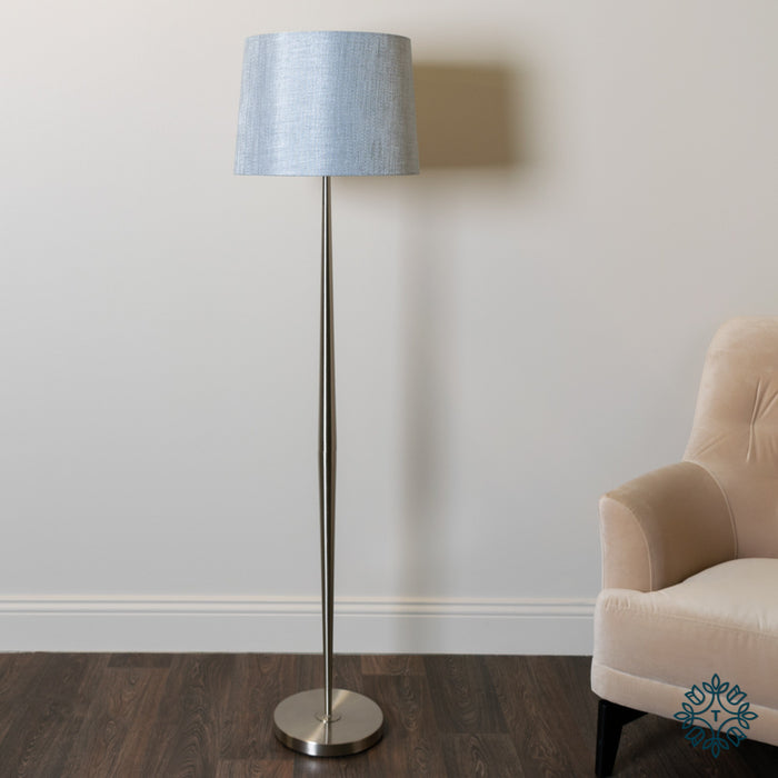 Melanie Floor Lamp Silver 160cm