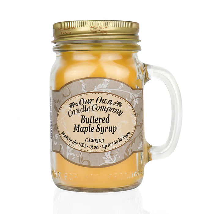 Butter Maple Syrup Mason Candle