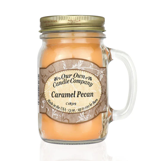 Caramel Pecan Mason Candle