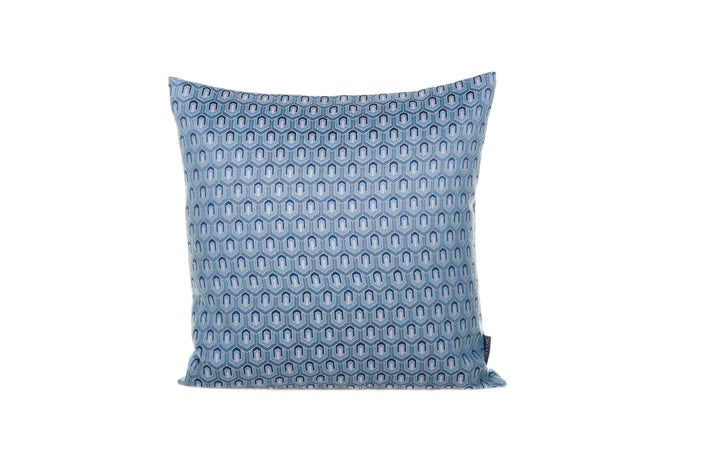Tapestry Graph Arch Teal Cushion