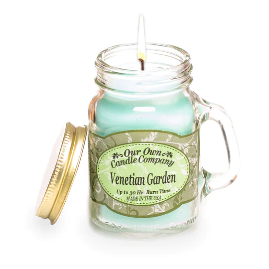 Venetian Garden Mini Mason Candle