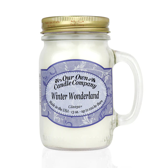 Winter Wonderland Mason Candle